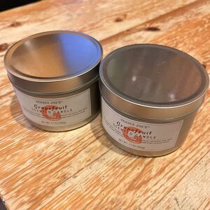 Trader Joe's Scented Candles GRAPEFRUIT Natural Soy Wax Blend (2-Pack)